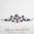 Graceful Grapes border - 3 sizes