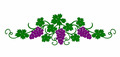 Graceful Grapes border - 3 sizes