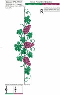 Graceful Grapes border - 3 sizes