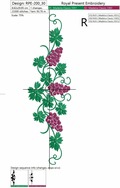 Graceful Grapes border - 3 sizes
