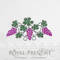 Machine Embroidery Design Grapes - 3 sizes