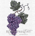 Machine Embroidery Design Grapes