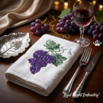 Motif de broderie machine Raisins