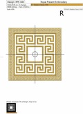 Greek ornament square shape - 2 sizes