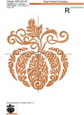 Ornate pumpkin - 3 sizes