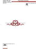 Machine Embroidery Design Heart from ribbon Valentine's day