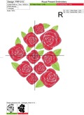Heart of pink roses Machine Embroidery Design - 3 sizes