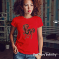 Horse Chinese horoscope animal sign Embroidery Design