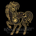 Horse Chinese horoscope animal sign Embroidery Design