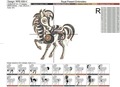 Horse Chinese horoscope animal sign Embroidery Design