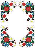 Machine Embroidery Design Hungarian folk art - 2 sizes