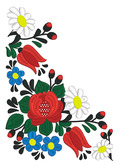 Machine Embroidery Design Hungarian folk art - 2 sizes
