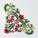 Hungarian corner with flowers - 4 sizes