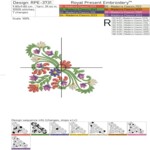 Hungarian corner with flowers - 4 sizes