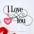 I Love You inscription - 2 sizes