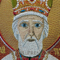 Machine Embroidery Design Icon of St. Nicholas the Wonderworker