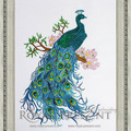 Indian peacock on the tree - 3 sizes