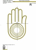 Machine Embroidery Design Jainism - 3 sizes