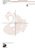 Lace Beautiful Swan Machine Embroidery Design - 2 sizes