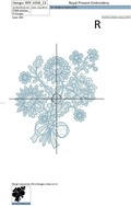 Machine Embroidery Design Lace Bouquet - 4 sizes