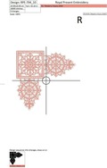 Machine Embroidery Design Lace Corner- 3 sizes