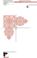 Machine Embroidery Design Lace Corner- 3 sizes