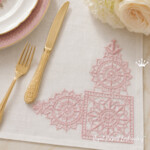 Lace Corner Machine Embroidery Design - 3 sizes