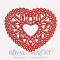 Machine Embroidery Design Lace Heart