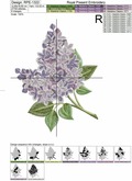 Lilac bloom Machine Embroidery Design - 2 sizes