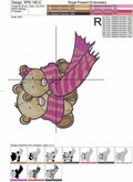 Teddy bears Machine Embroidery Design Love is -  4 sizes