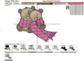Teddy bears Machine Embroidery Design Love is -  4 sizes