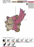 Teddy bears Machine Embroidery Design Love is -  4 sizes
