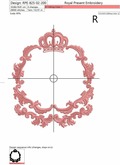 Machine Embroidery Design Luxury Frame - 2 sizes
