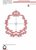Machine Embroidery Design Luxury Frame - 2 sizes