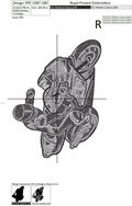 Motorcycle biker Machine Embroidery Design - 2 sizes