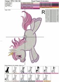 Magic Pony Machine Embroidery Design - 7 sizes
