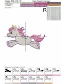 Magic Pony Machine Embroidery Design - 7 sizes