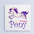 Magic Pony Machine Embroidery Design - 7 sizes
