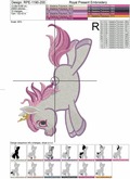 Magic Pony Machine Embroidery Design - 7 sizes