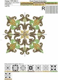 Machine Embroidery Design Medieval Acanthus - 7 sizes