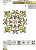 Machine Embroidery Design Medieval Acanthus - 7 sizes