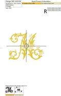 Machine Embroidery Design - Monogram M
