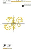 Machine Embroidery Design - Monogram N