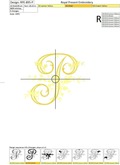 Machine Embroidery Design Monogram P