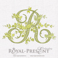 Machine Embroidery Design Monogram R