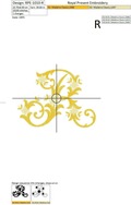 Machine Embroidery Design - Monogram R