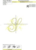 Machine Embroidery Design Monogram S