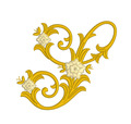 Monogram S Machine Embroidery Design