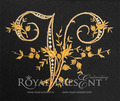 Graceful Monogram V with Roses Machine Embroidery Design