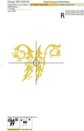 Machine Embroidery Design - Monogram W